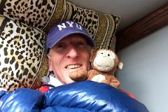 02D Jerome Ryan And Dangles Resting In Our Bunk Bed Inside My Accommodation At Garabashi Camp 3730m To Climb Mount Elbrus.jpg